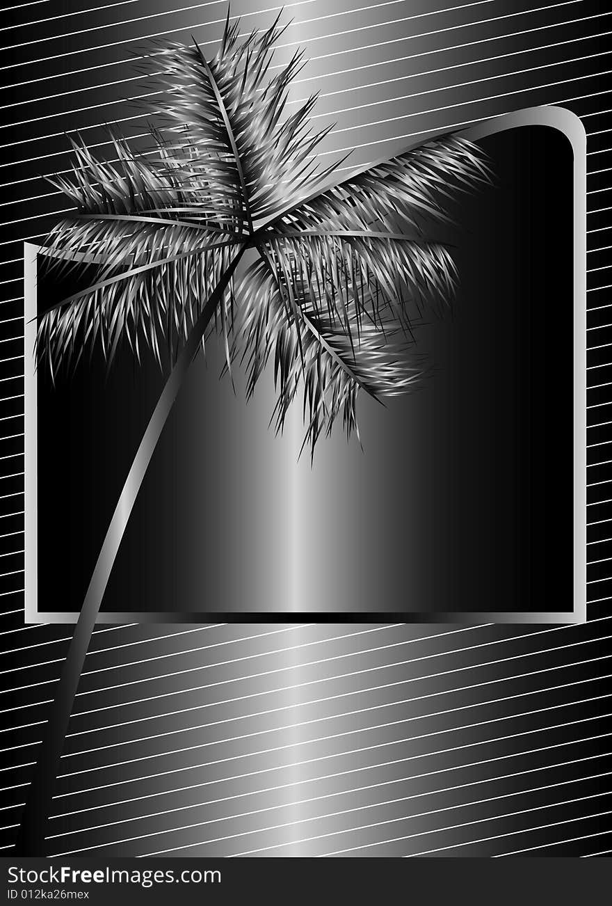 Abstract design with palm