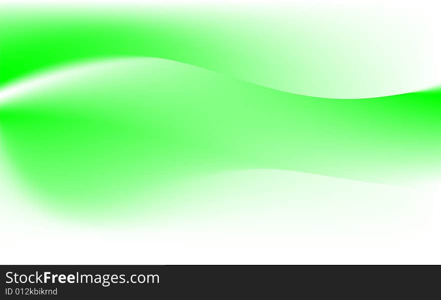 Cool green waves, vector illustration. Cool green waves, vector illustration