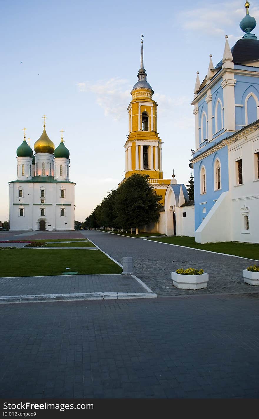 Church on a decline in city park