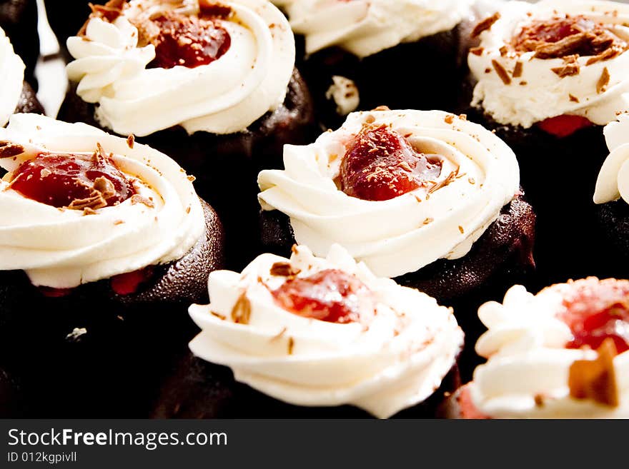 Small delicious desserts on the table. Small delicious desserts on the table