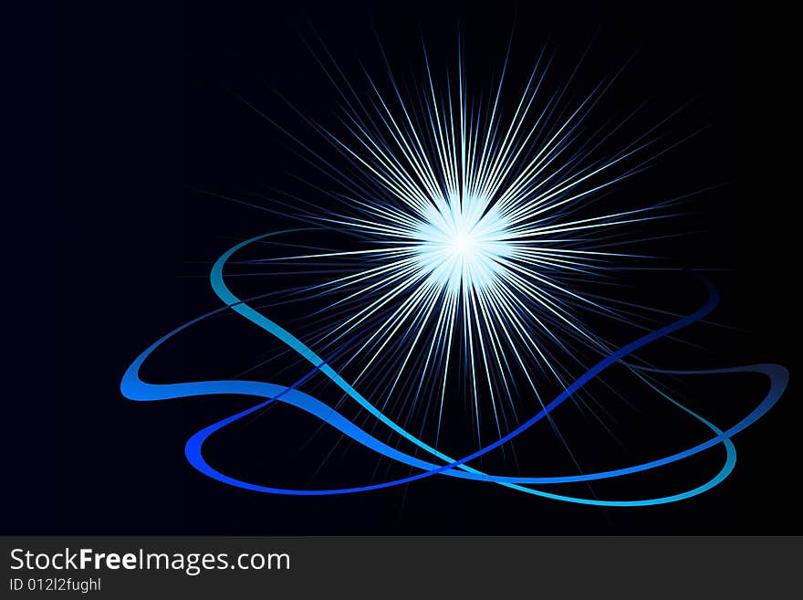 Vector illustration of star burst. Vector illustration of star burst