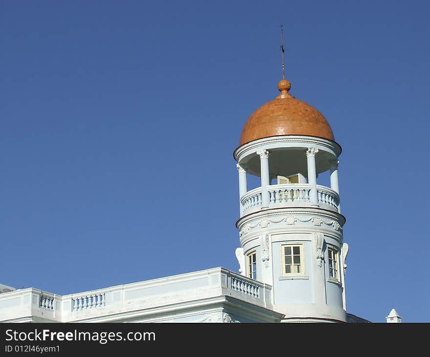 The Blue Palace dome, in Cienfuegos