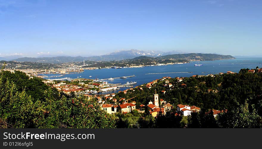 Landscape of la spezia - Liguria, Italy. Landscape of la spezia - Liguria, Italy