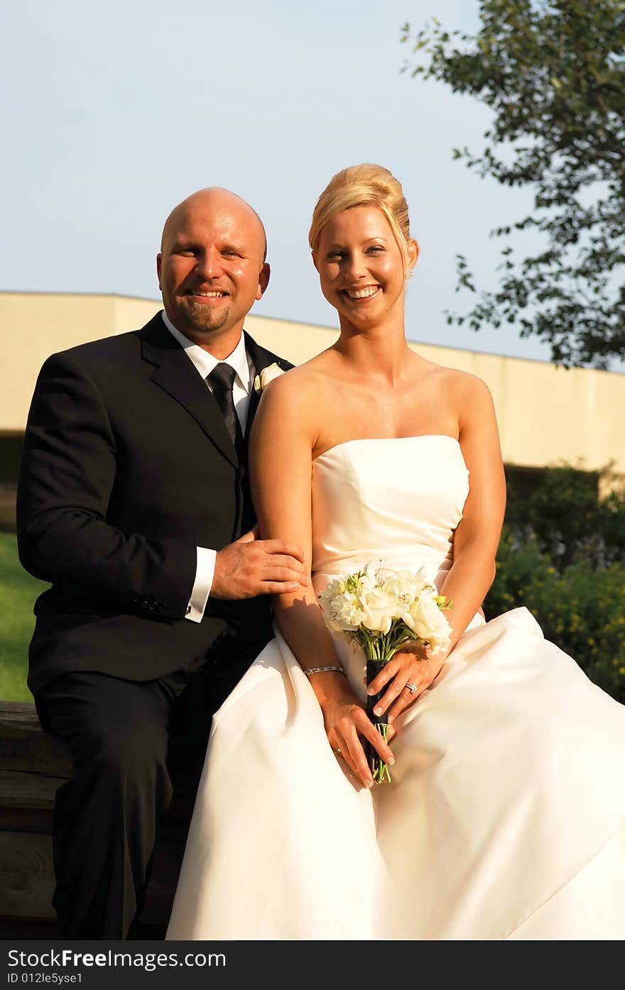 Bride and groom.