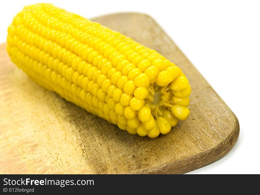 Sweet corn - cooked and salted