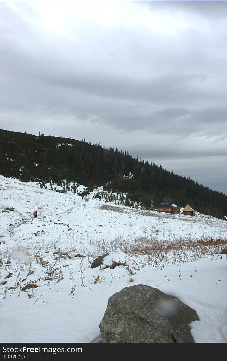 Bad weather in the Tatra. Bad weather in the Tatra.