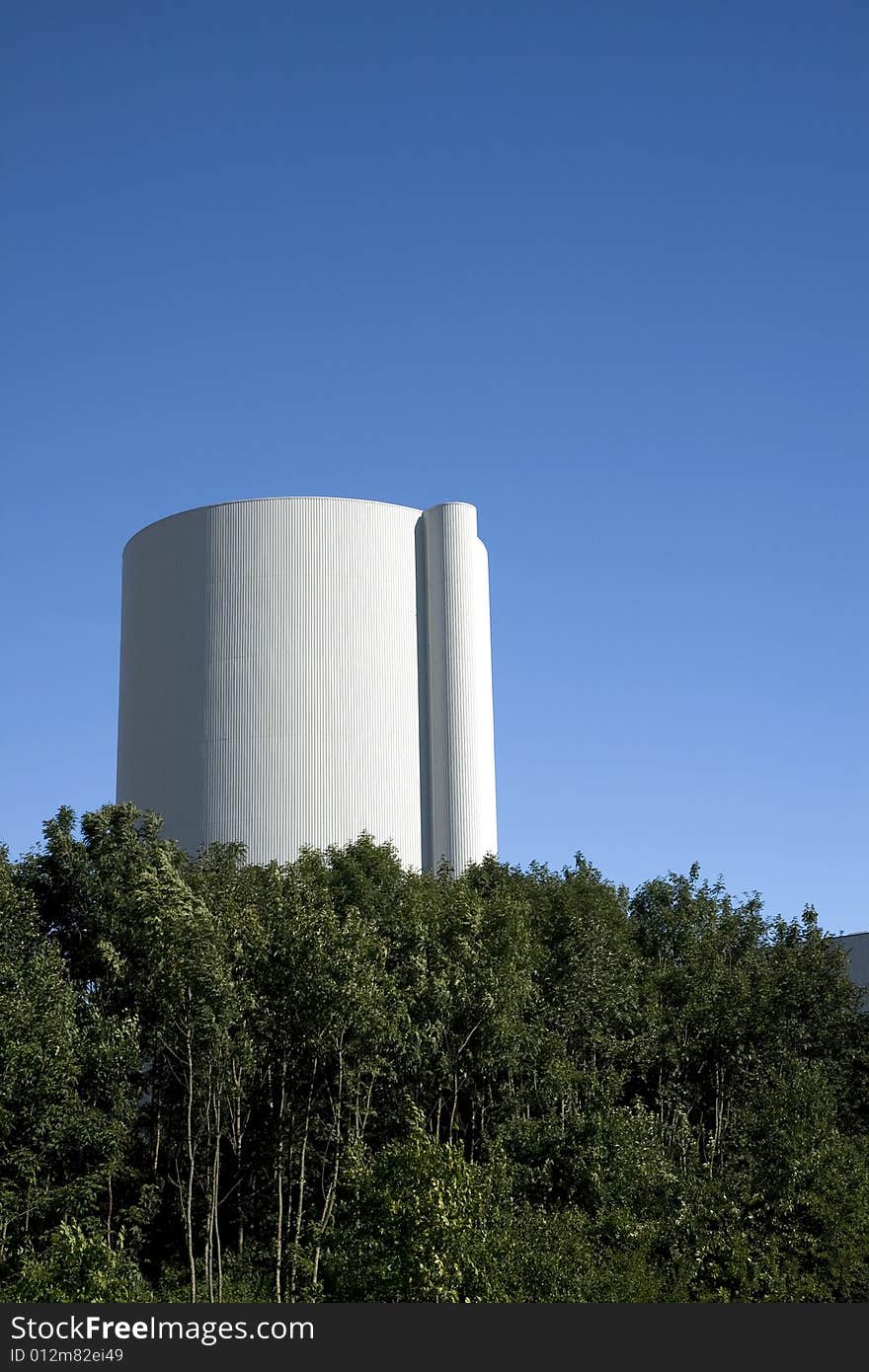 Silo Against the Blue Sky