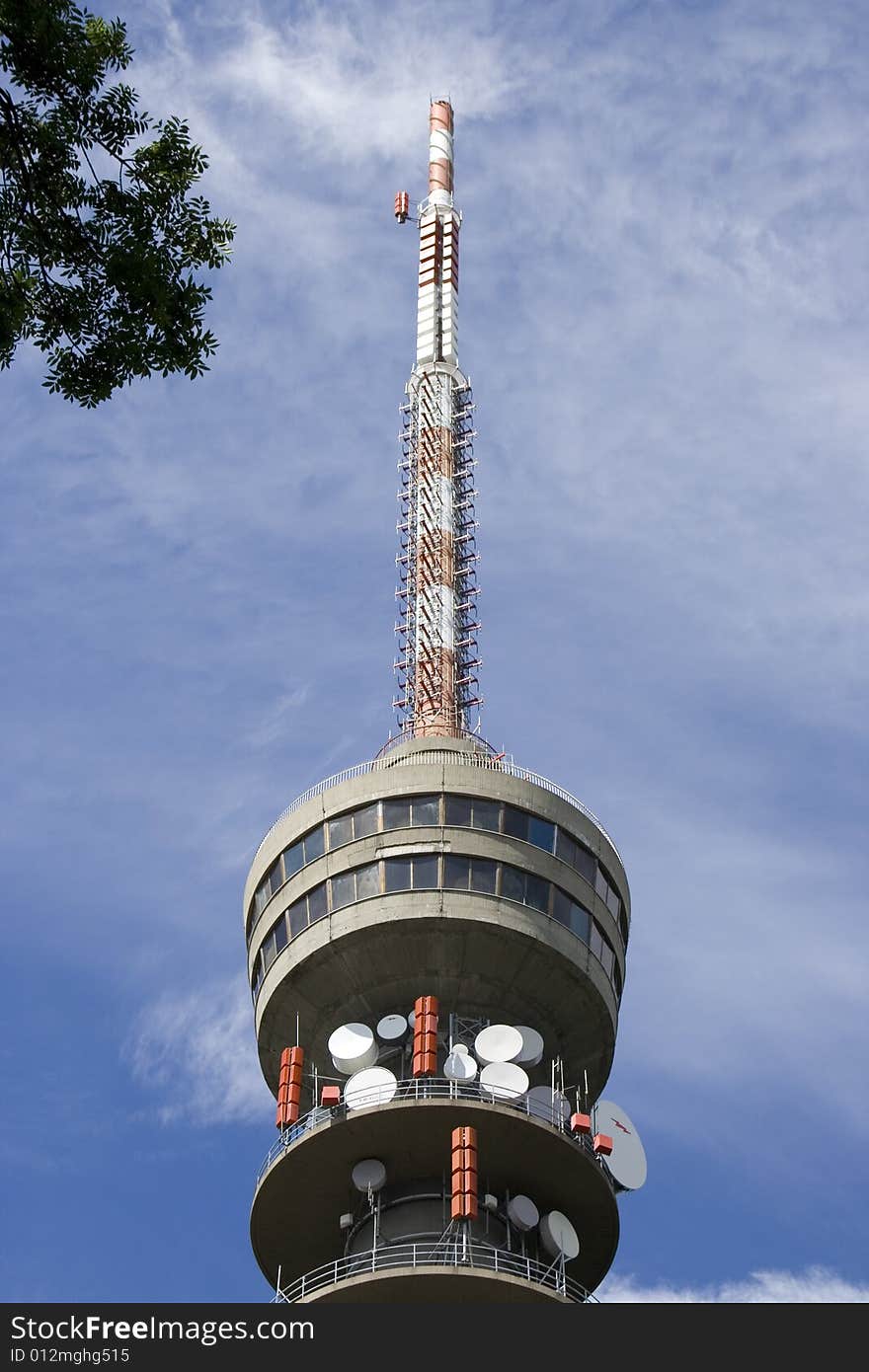 Radio and TV tower at hill Sljeme, Croatia. Radio and TV tower at hill Sljeme, Croatia.