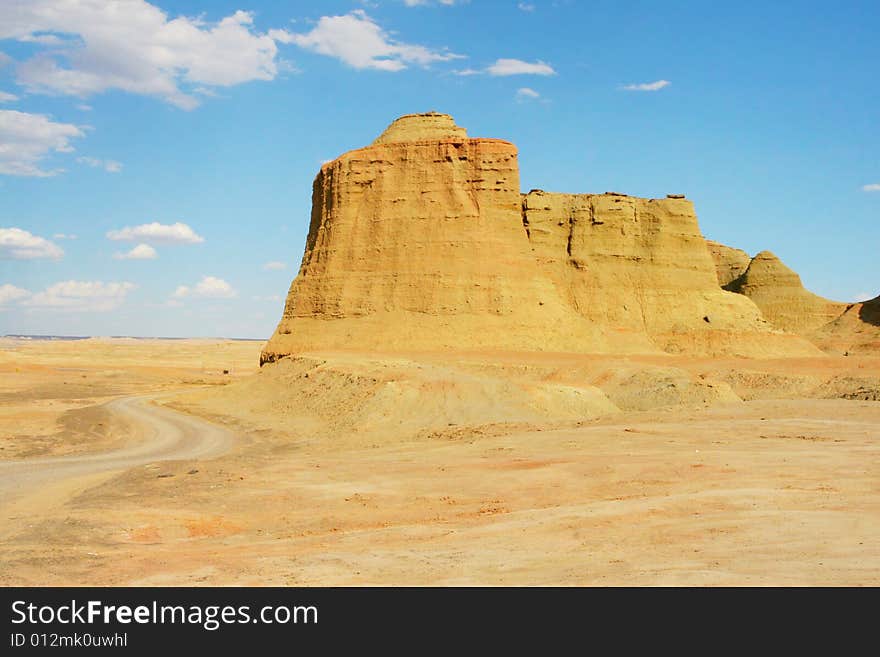 Located at the northwest of Sinkiang  China, Ghost Castle is also known as Wind City, because of its landscape shaped by wind erosion. Located at the northwest of Sinkiang  China, Ghost Castle is also known as Wind City, because of its landscape shaped by wind erosion.