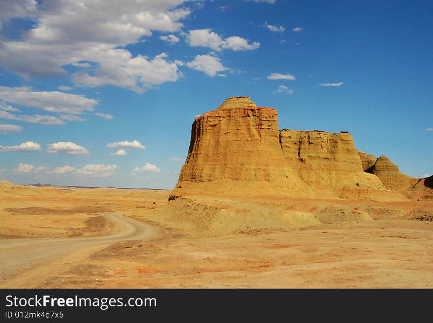 Located at the northwest of Sinkiang  China, Ghost Castle is also known as Wind City, because of its landscape shaped by wind erosion. Located at the northwest of Sinkiang  China, Ghost Castle is also known as Wind City, because of its landscape shaped by wind erosion.