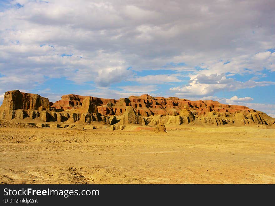 Located at the northwest of Sinkiang China, Ghost Castle is also known as Wind City, because of its landscape shaped by wind erosion.