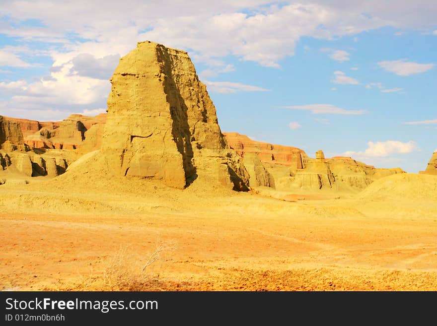 Located at the northwest of Sinkiang  China, Ghost Castle is also known as Wind City, because of its landscape shaped by wind erosion. Located at the northwest of Sinkiang  China, Ghost Castle is also known as Wind City, because of its landscape shaped by wind erosion.