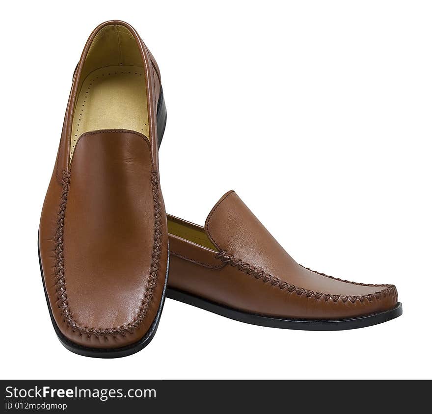 Isolated shoes with clipping path