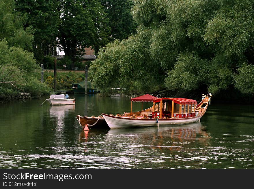 Boat on a lake