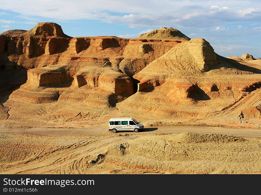 Located at the northwest of Sinkiang  China, Ghost Castle is also known as Wind City, because of its landscape shaped by wind erosion.