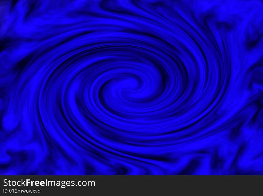 Blue Swirl Abstract