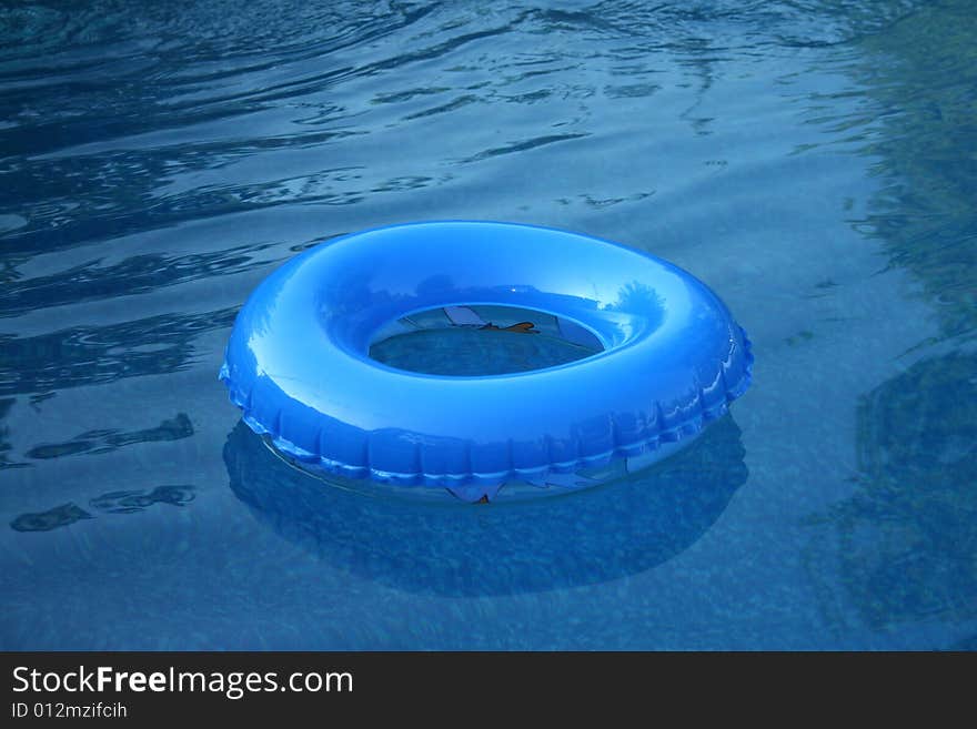 Blue Inflatable Wheel