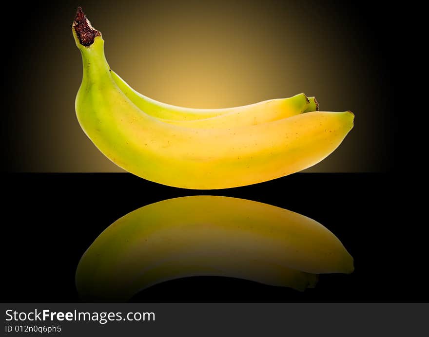 Fresh bananas in elegant studio design. Fresh bananas in elegant studio design