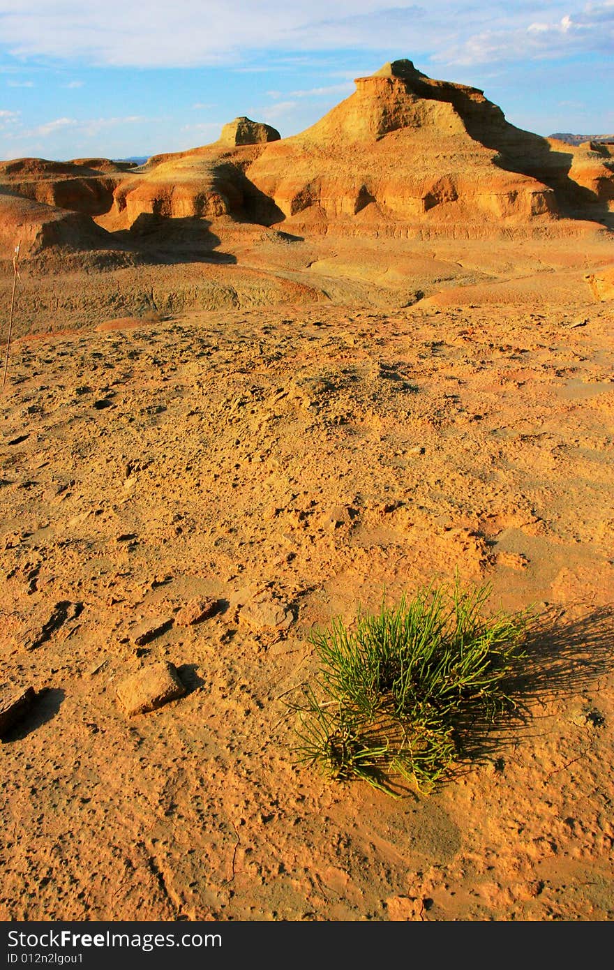 Located at the northwest of Sinkiang  China, Ghost Castle is also known as Wind City, because of its landscape shaped by wind erosion.