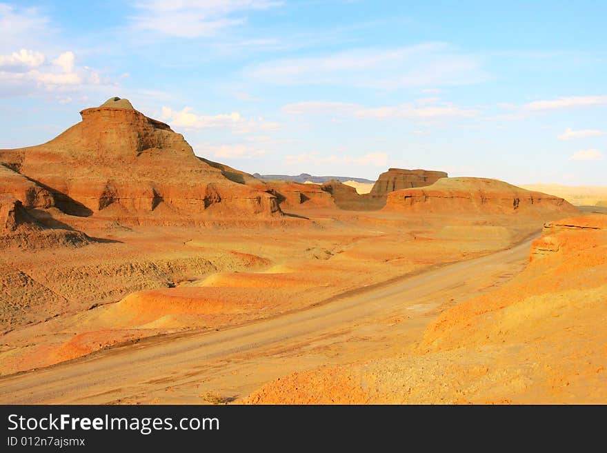 Located at the northwest of Sinkiang  China, Ghost Castle is also known as Wind City, because of its landscape shaped by wind erosion.