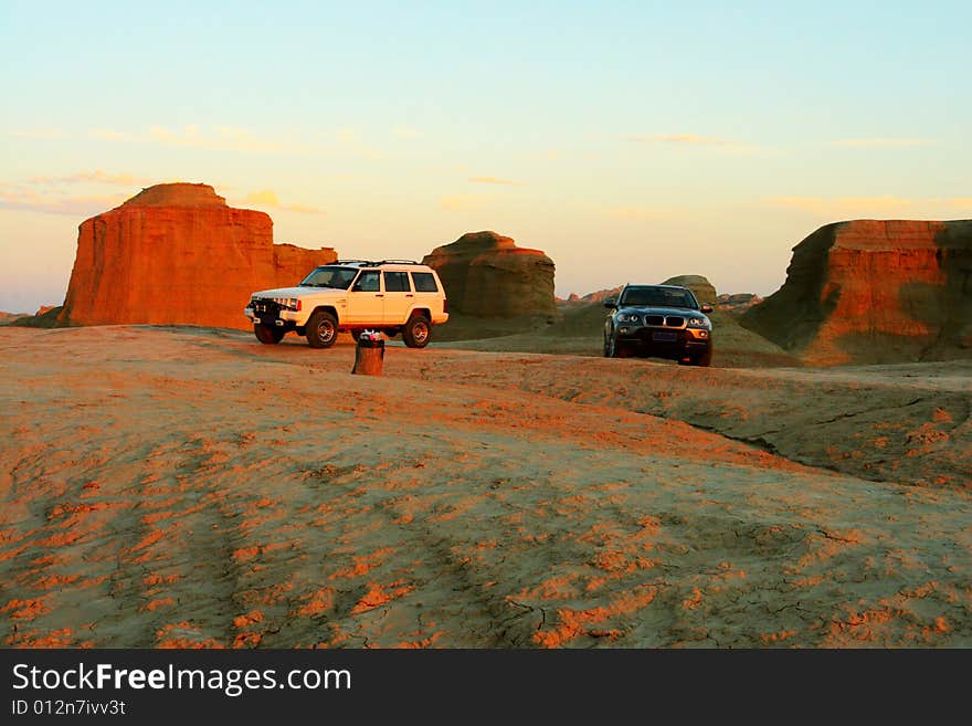 Located at the northwest of Sinkiang  China, Ghost Castle is also known as Wind City, because of its landscape shaped by wind erosion. Located at the northwest of Sinkiang  China, Ghost Castle is also known as Wind City, because of its landscape shaped by wind erosion.