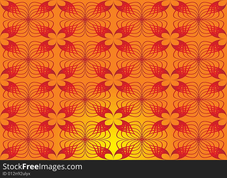 Seamless floral pattern abstract wallpaper