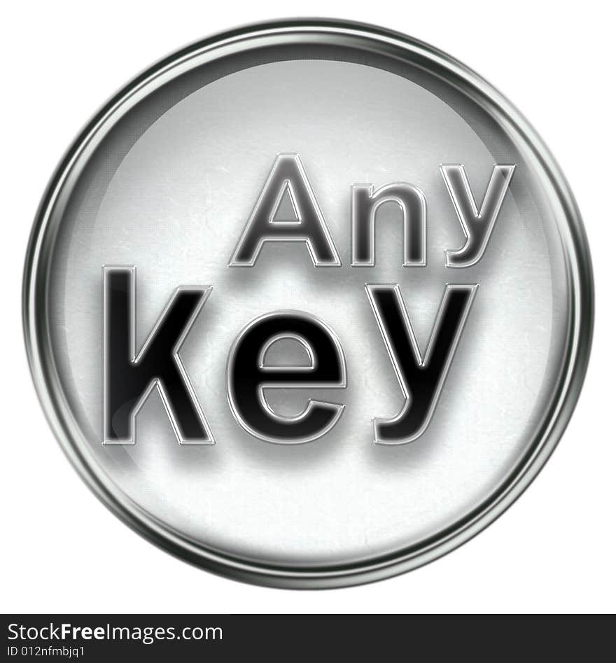 Any Key icon grey