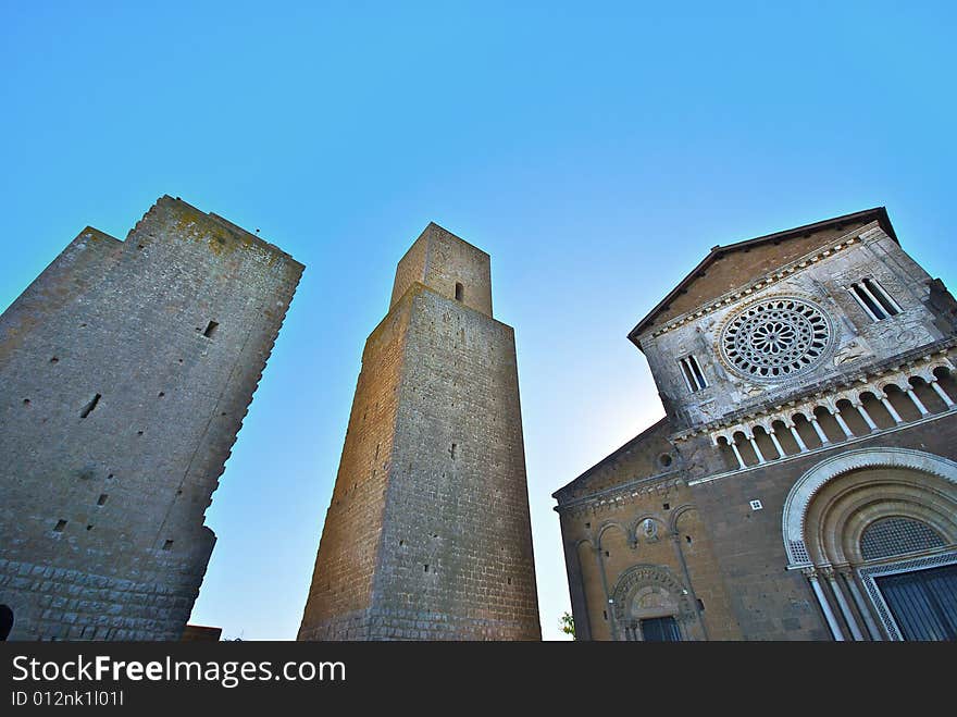 The basilica and the towers