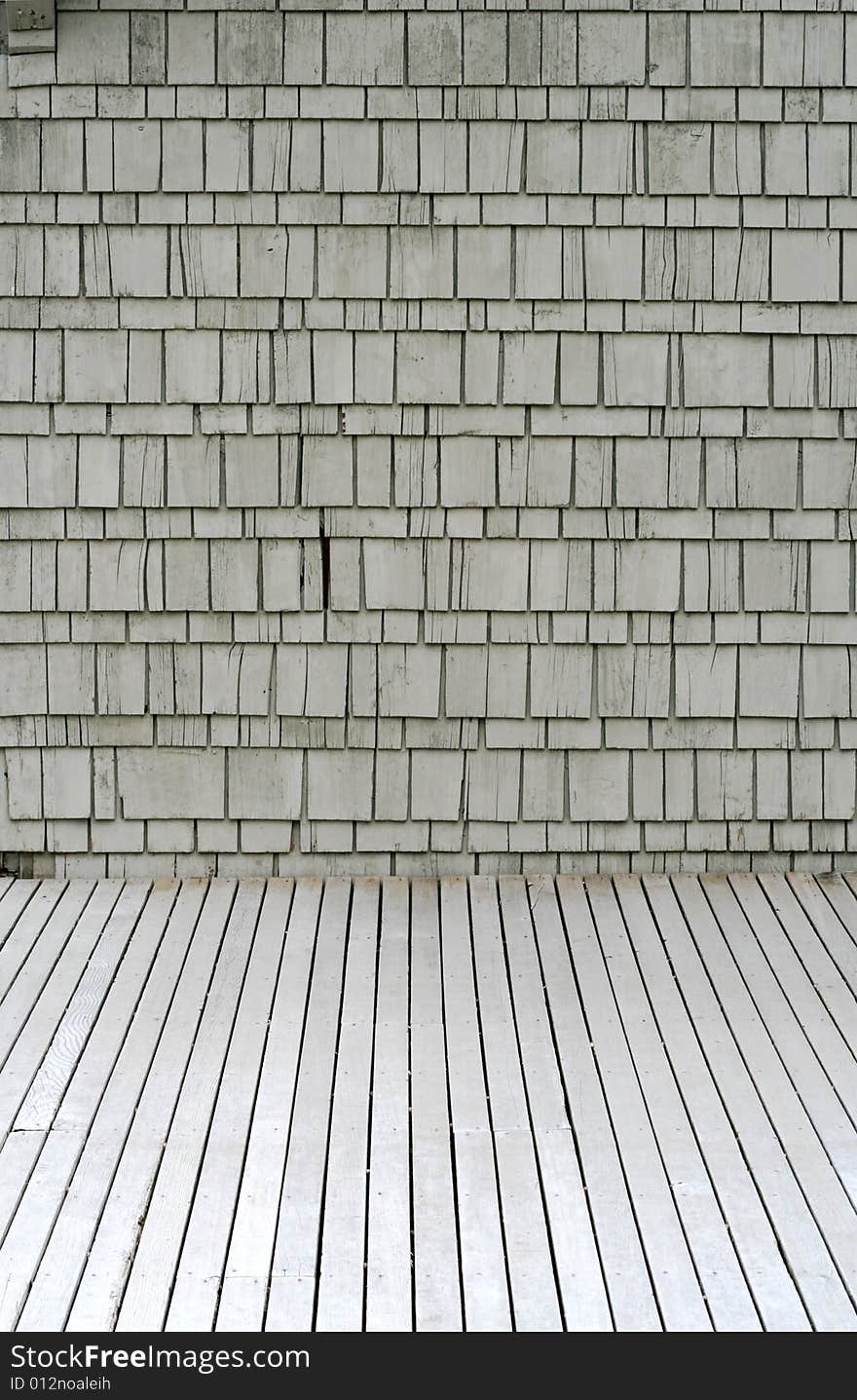 Gray deck and siding form patterns. Gray deck and siding form patterns.