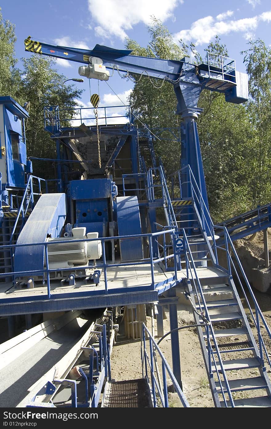 Quarry,line on processing stone