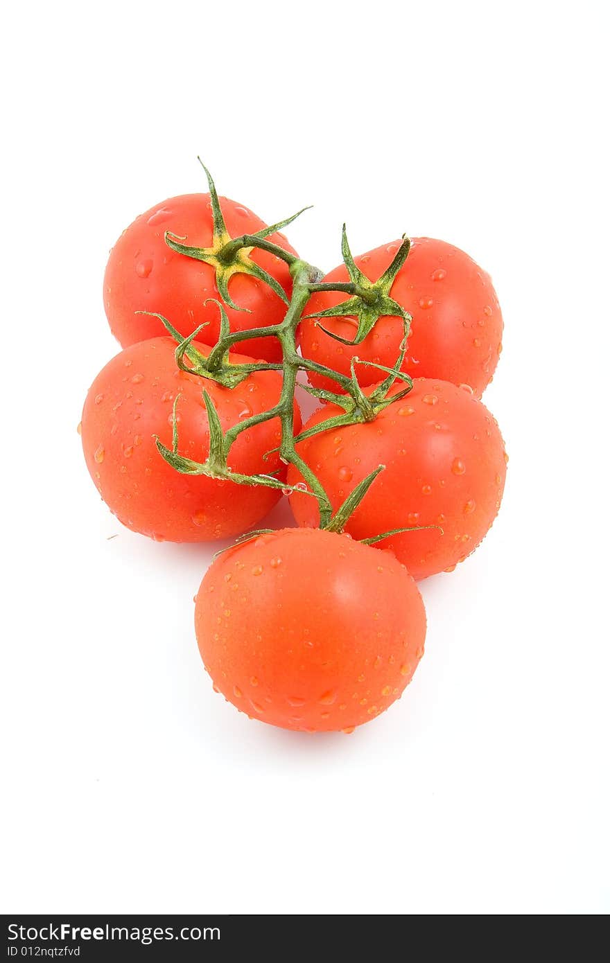 Tomato- Big  red tomatoes on a white background