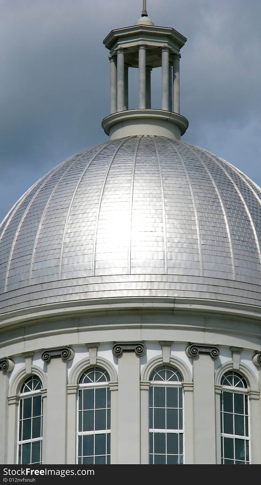 Architectural details of dome of Bonsecours Market, Montreal, Canada. Architectural details of dome of Bonsecours Market, Montreal, Canada.