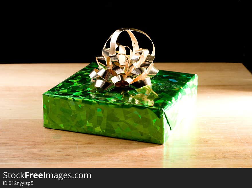 Christmas present wrapped for that special someone. Christmas present wrapped for that special someone