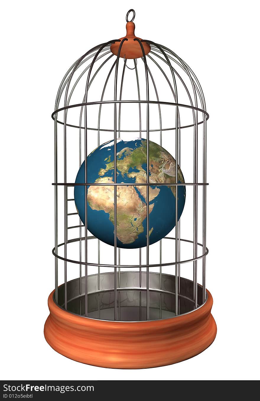 Earth In Cage