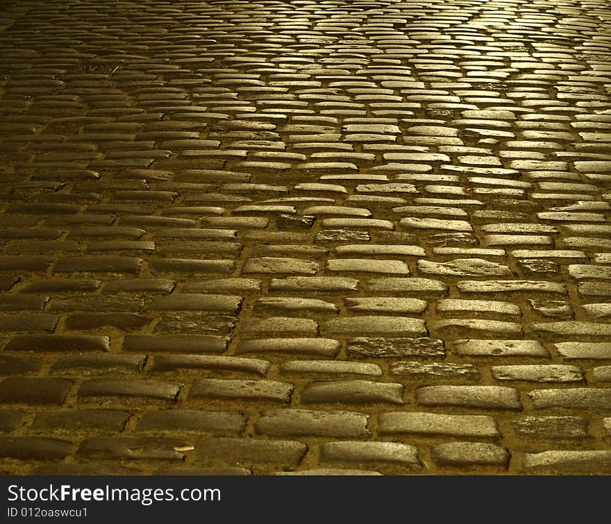 Cobblestone street