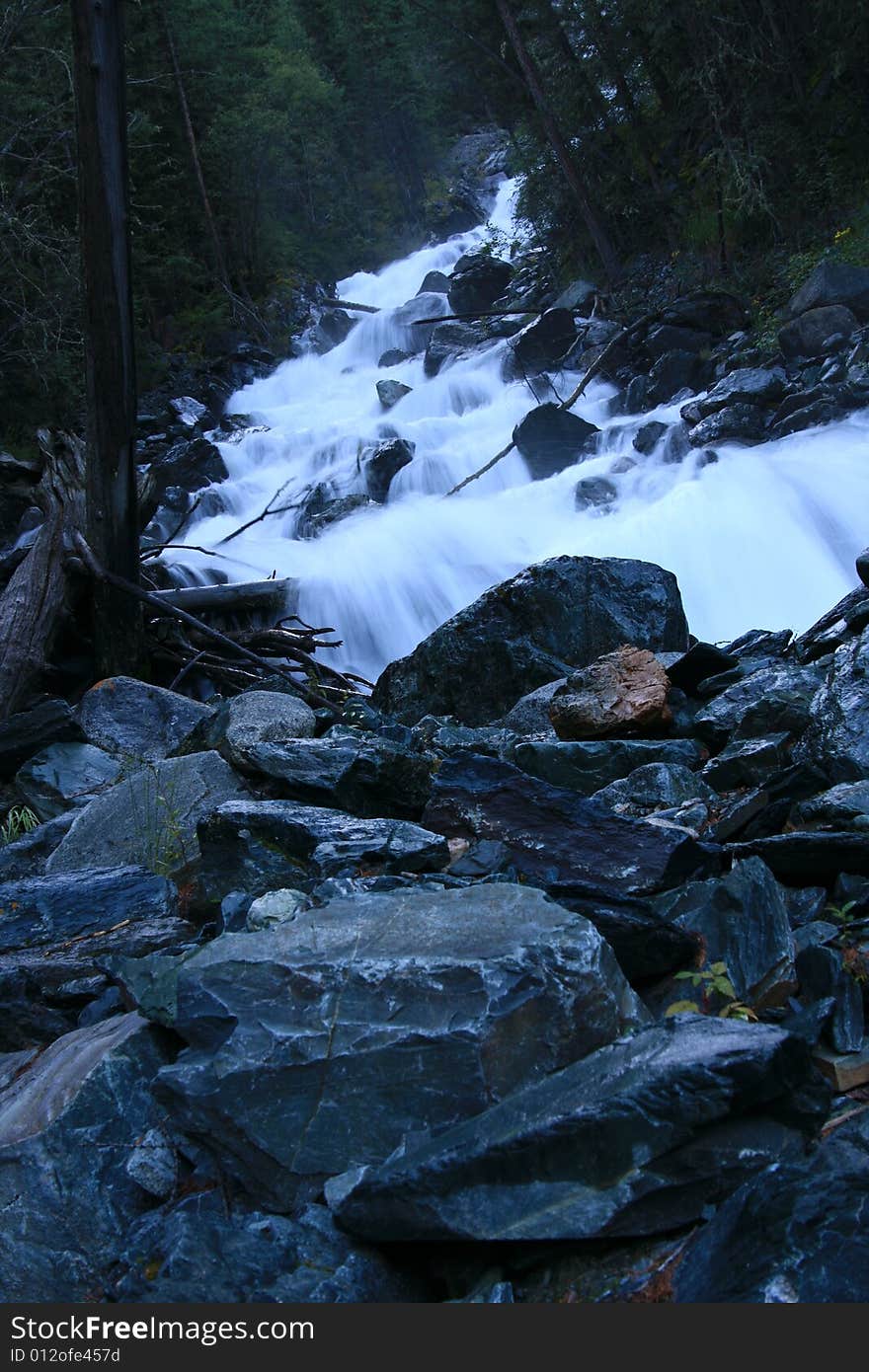 Stream in summer at Altai