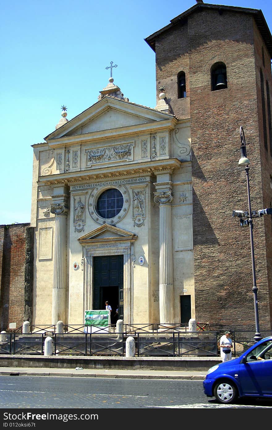 Rome-the church in city