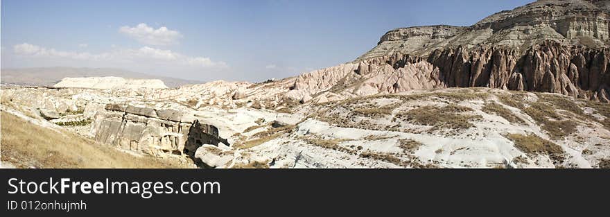 Panoramic view of capadocia. turkey. Panoramic view of capadocia. turkey