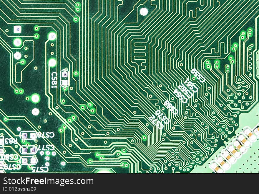 Green circuitboard