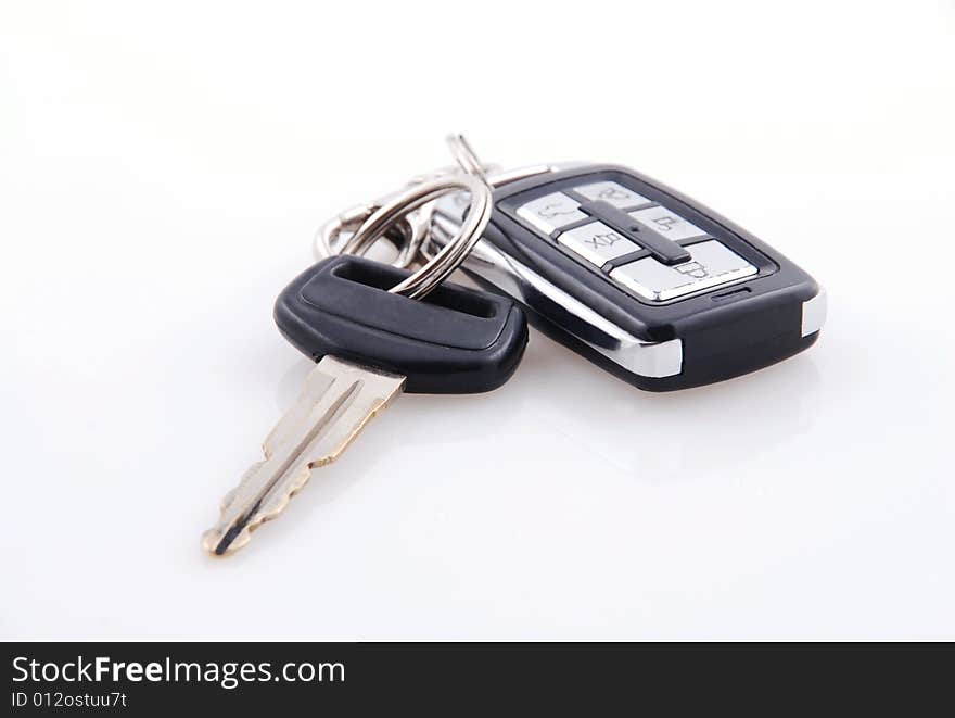 Key with wireless isolated on white background