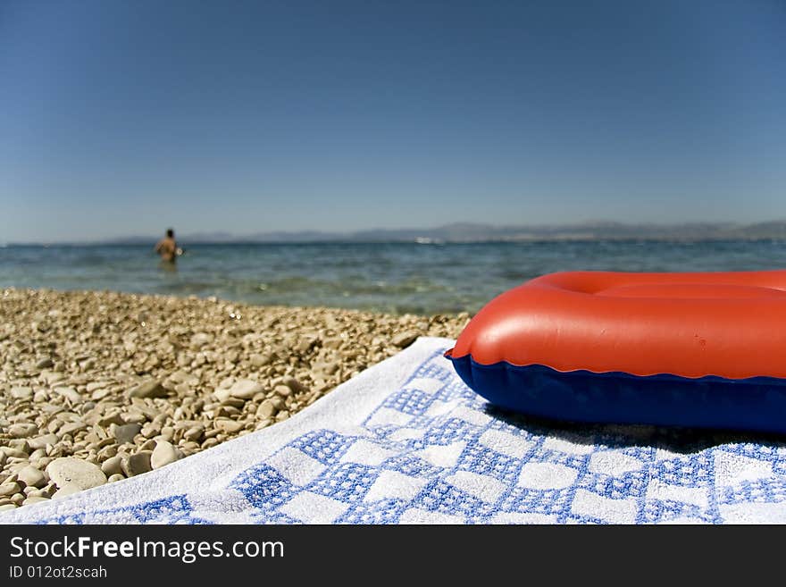 On the beach