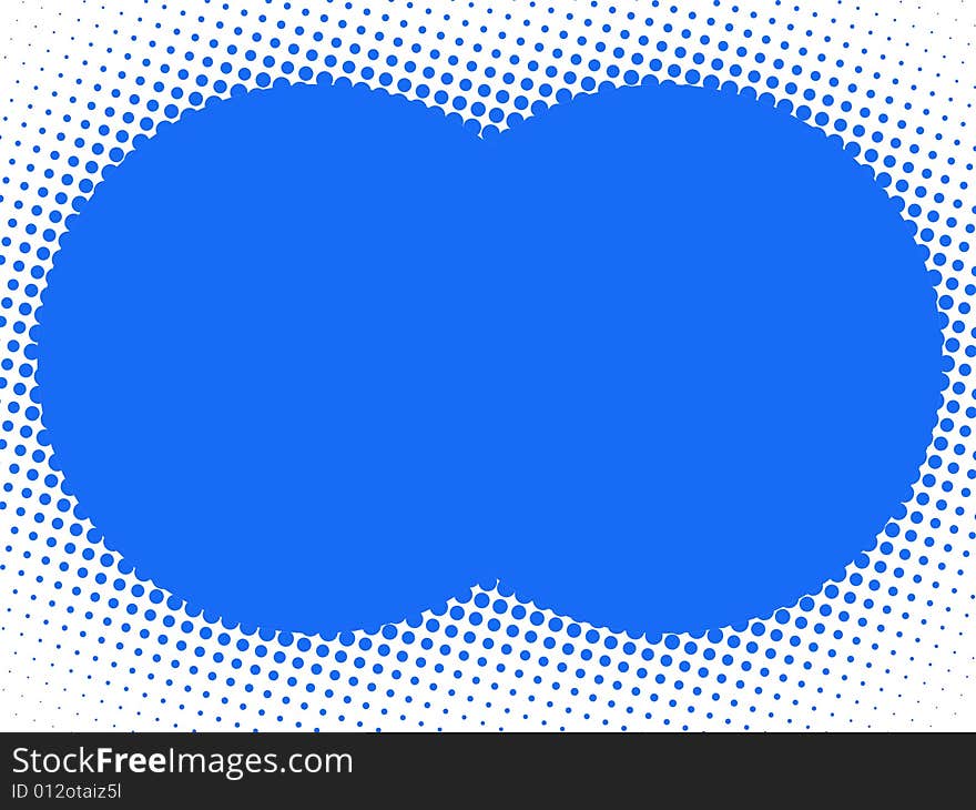 Halftone frame for photos/background etc