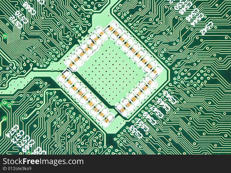 Green circuitboard