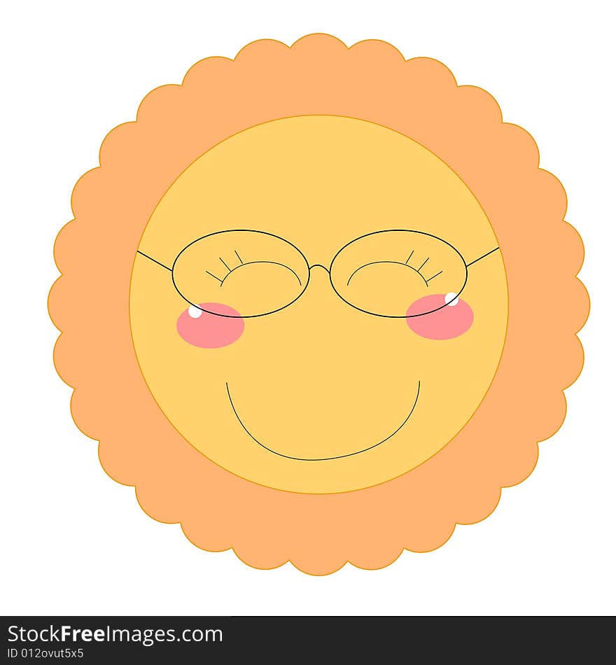 Illustration of a smile flower. Illustration of a smile flower