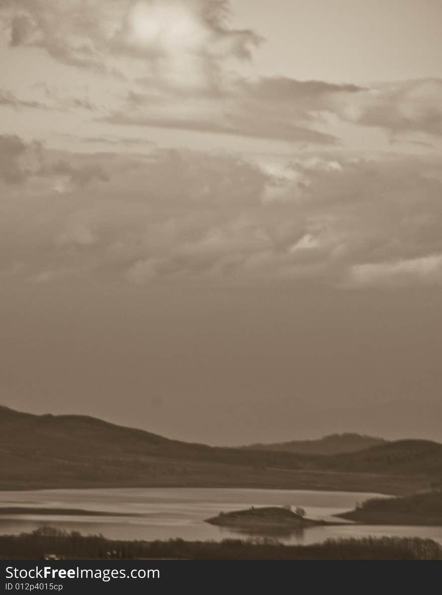 Vintage Photo Landscape