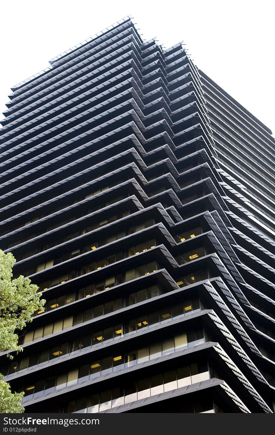 Black Terraced Tower