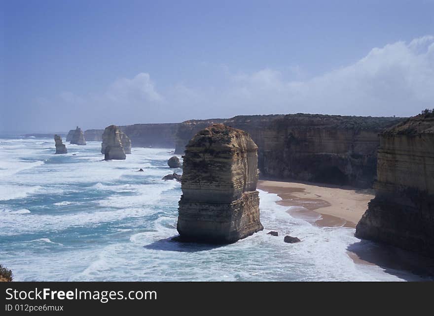 The Great Ocean Road in Australia.