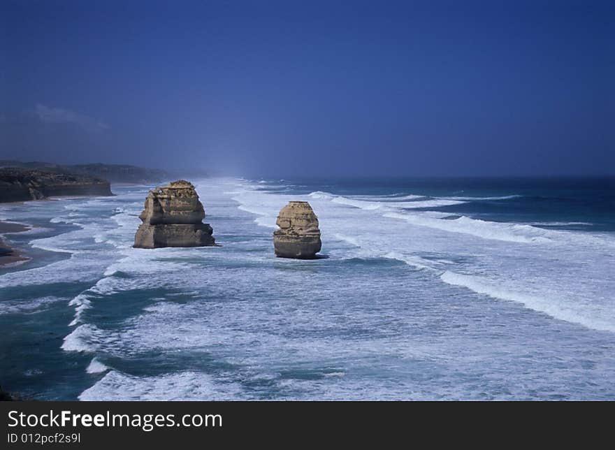 The Great Ocean Road in Australia.