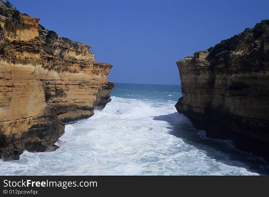 The Great Ocean Road in Australia.