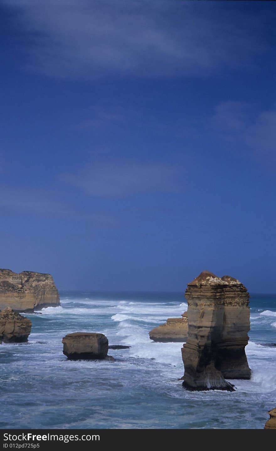 The Great Ocean Road in Australia.